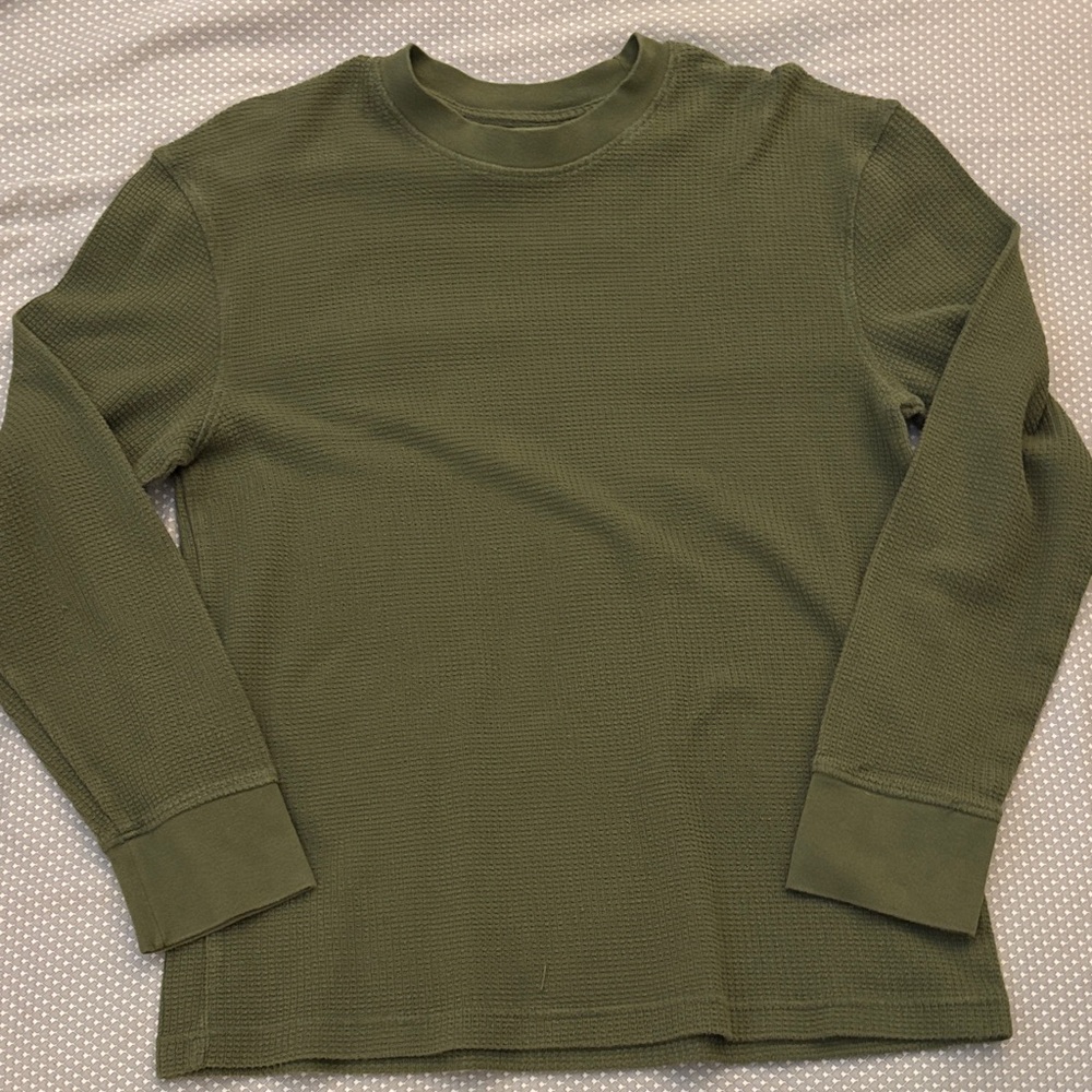 green waffle knit sweater by goodfellow